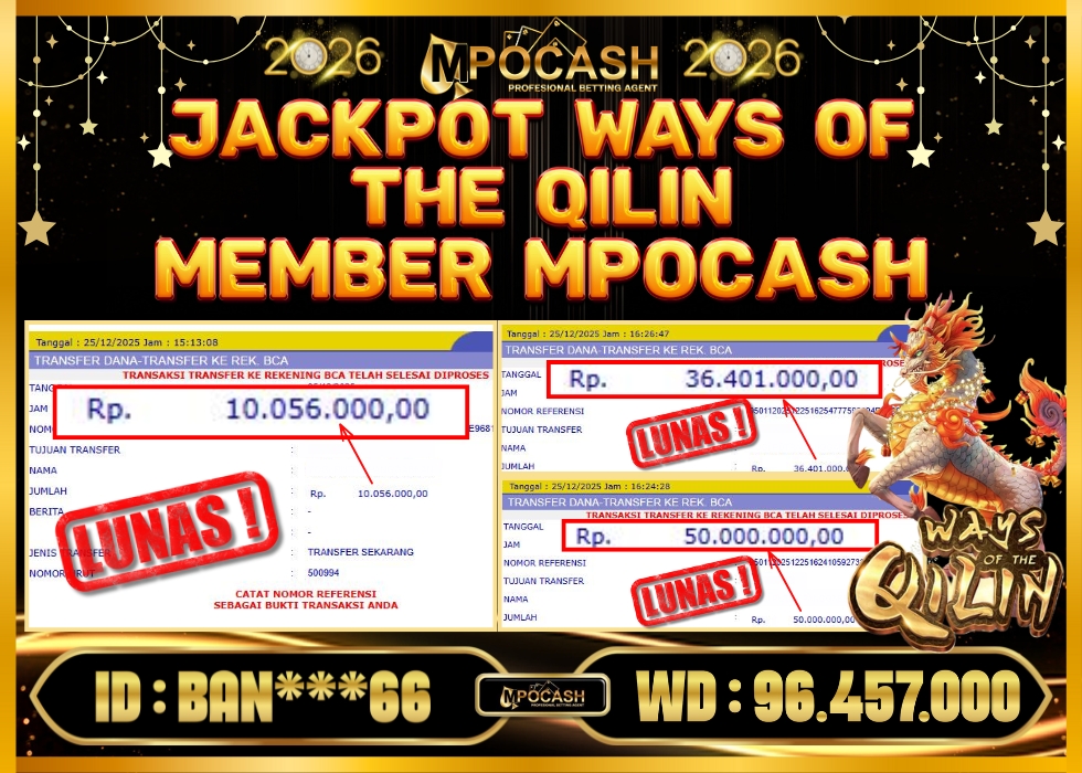 MPOCASH JACKPOT WAYS OF THE QILIN